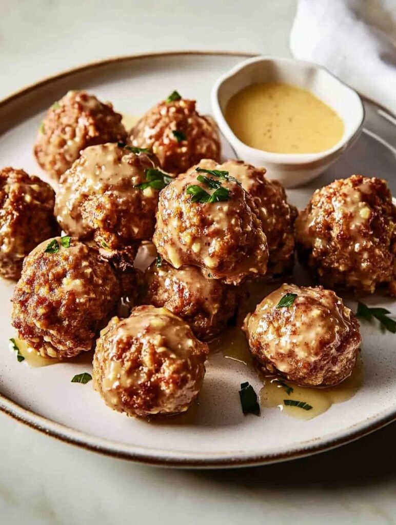 Sausage Balls with Lemon: The Ultimate Savory Appetizer Recipe 4 Mixing ingredients for Sausage Balls with Lemon in a bowl