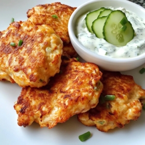 Chicken Breast Fritters Dip: Crispy, Cheesy Bites with Yogurt-Cucumber Sauce 3 Chicken Breast Fritters Dip: Crispy, Cheesy Bites with Yogurt-Cucumber Sauce - chicken breast fritters, chicken fritters dip, cheesy chicken fritters, yogurt cucumber dip, easy chicken appetizer, pan-fried chicken fritters, party snacks, kid-friendly chicken recipe, homemade chicken fritters, healthy chicken fritters