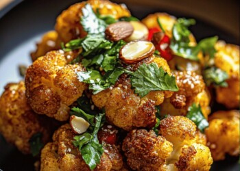 Crispy Cauliflower with Golden Edges