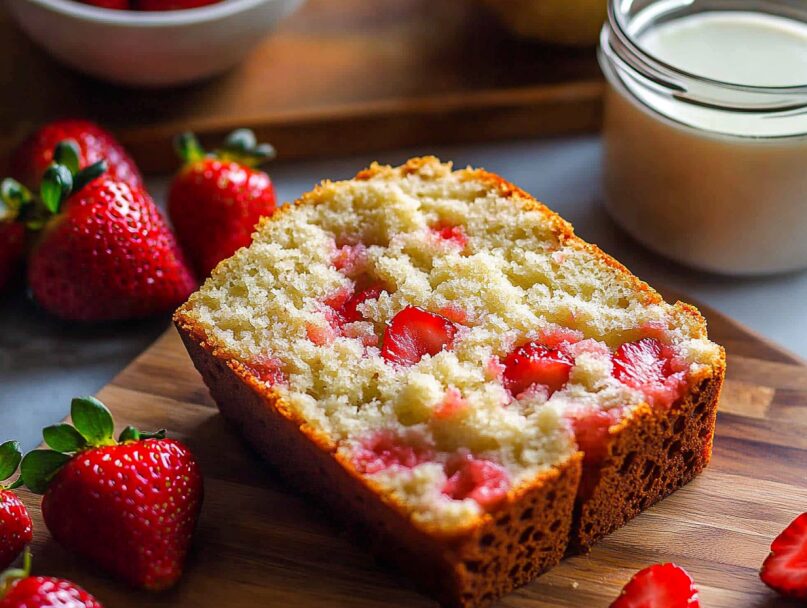Strawberry Bread with Vanilla 2 Strawberry Bread with Vanilla