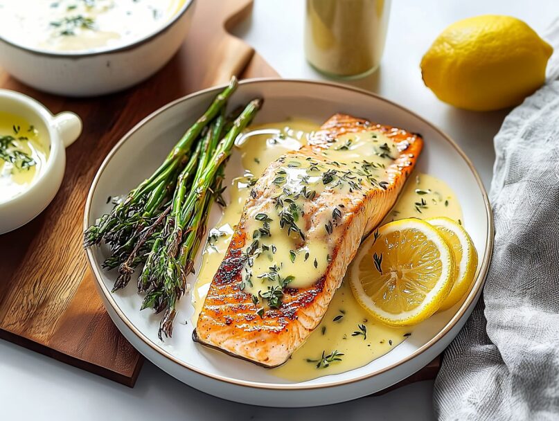 Salmon with Lemon Butter Sauce 2 Salmon with Lemon Butter Sauce