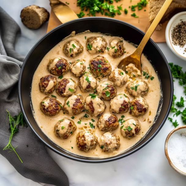 Swedish Meatballs: Tender, Juicy & Smothered in Creamy Gravy 3 Swedish Meatballs: Tender, Juicy & Smothered in Creamy Gravy