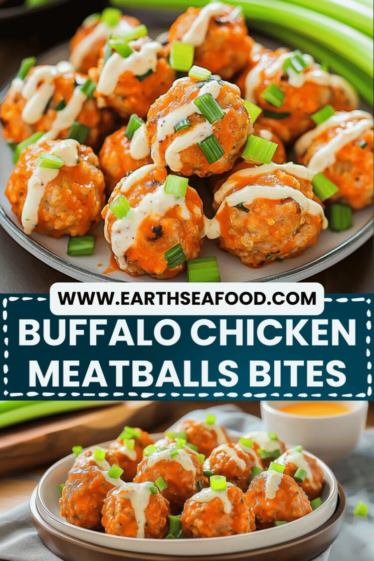 Buffalo Chicken Meatballs Bites