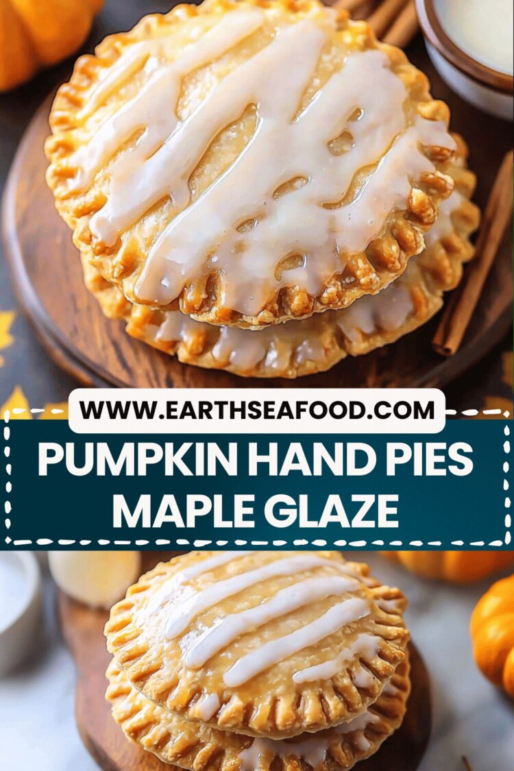 Pumpkin Hand Pies Maple Glaze