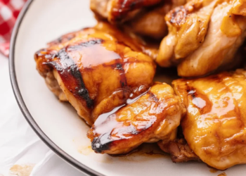 Juicy Teriyaki Chicken Thighs marinated and cooked for a flavorful meal.