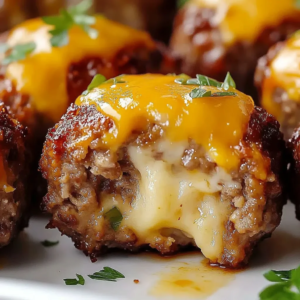 Cheesy Stuffed Meatloaf Bites 3 Cheesy Stuffed Meatloaf Bites