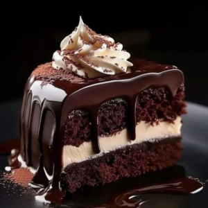 Chocolate Almond Caramel Layer Cake 3 Chocolate Almond Caramel Layer Cake