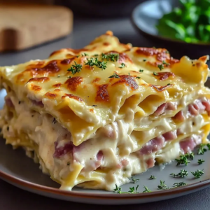 Ham & Cheese Lasagna with Creamy Mornay Sauce 3 Ham & Cheese Lasagna with Creamy Mornay Sauce
