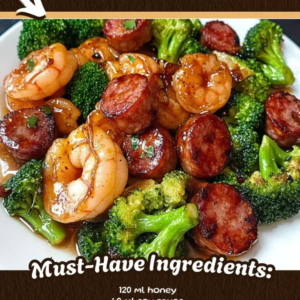 Honey Garlic Shrimp Sausage Broccoli