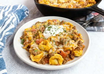 Cheesy Beef Enchilada Tortellini