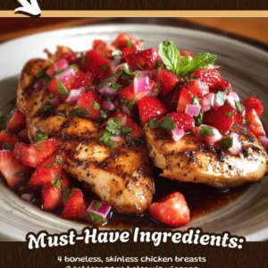 Balsamic Chicken with Strawberry Basil Relish