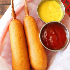 Crispy Air Fryer Corn Dogs