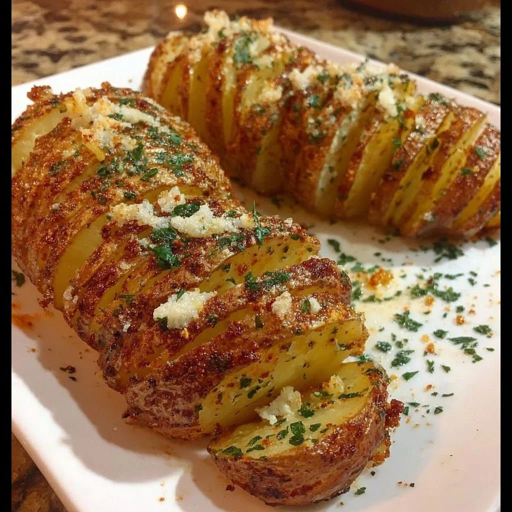 Crispy Sliced Baked Potatoes