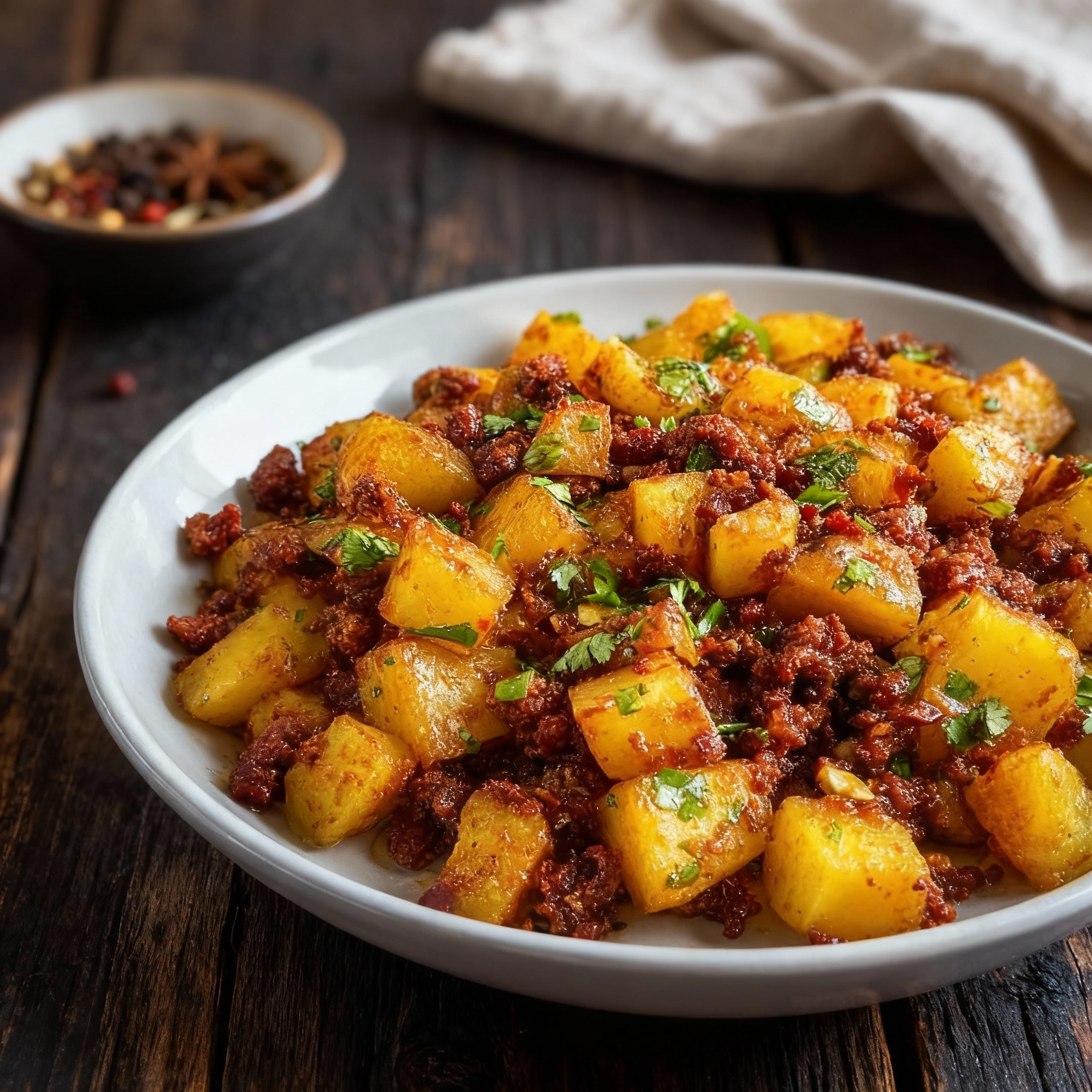 Mexican Potatoes with Chorizo