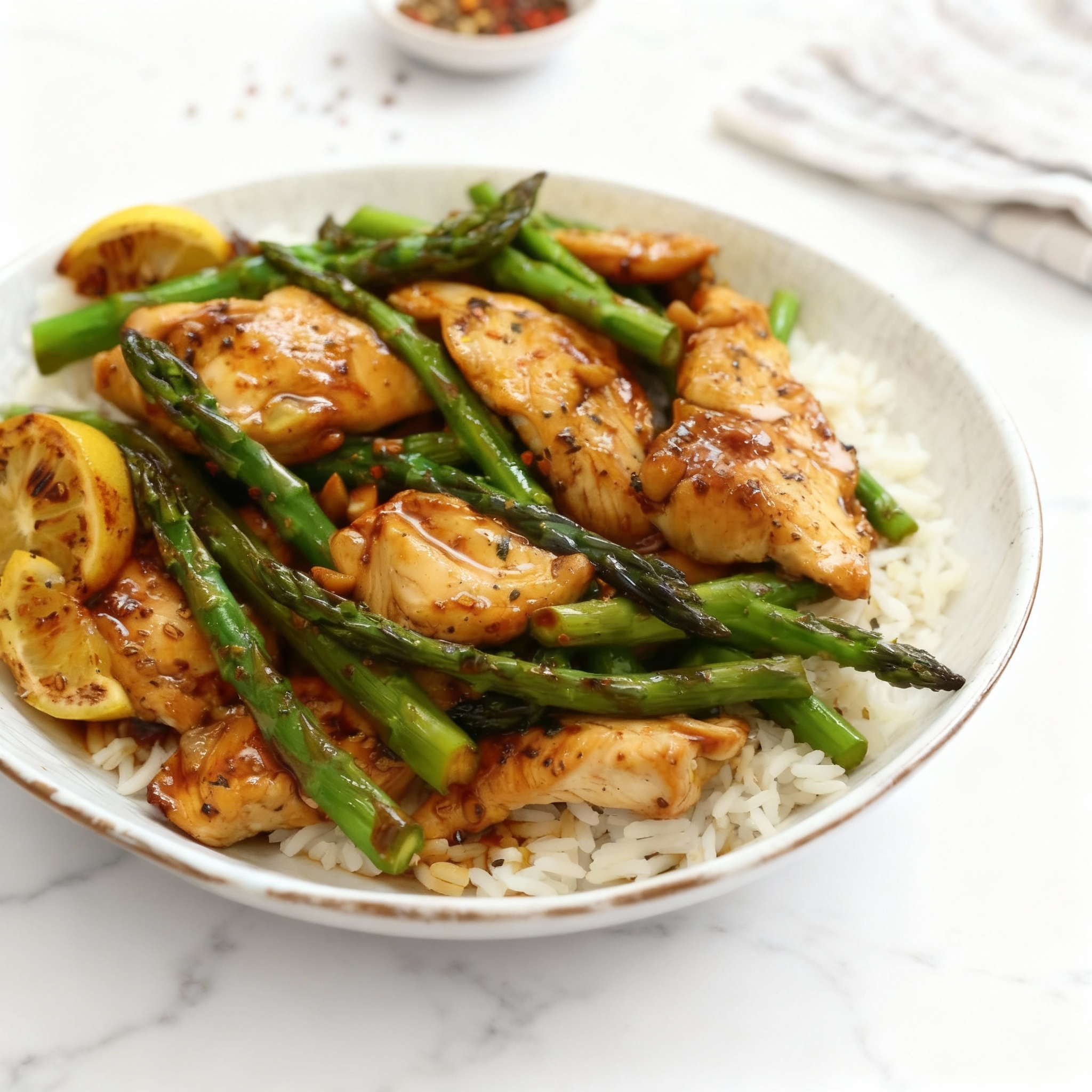Lemon Chicken Asparagus Stir-Fry 2 Lemon Chicken Asparagus Stir-Fry