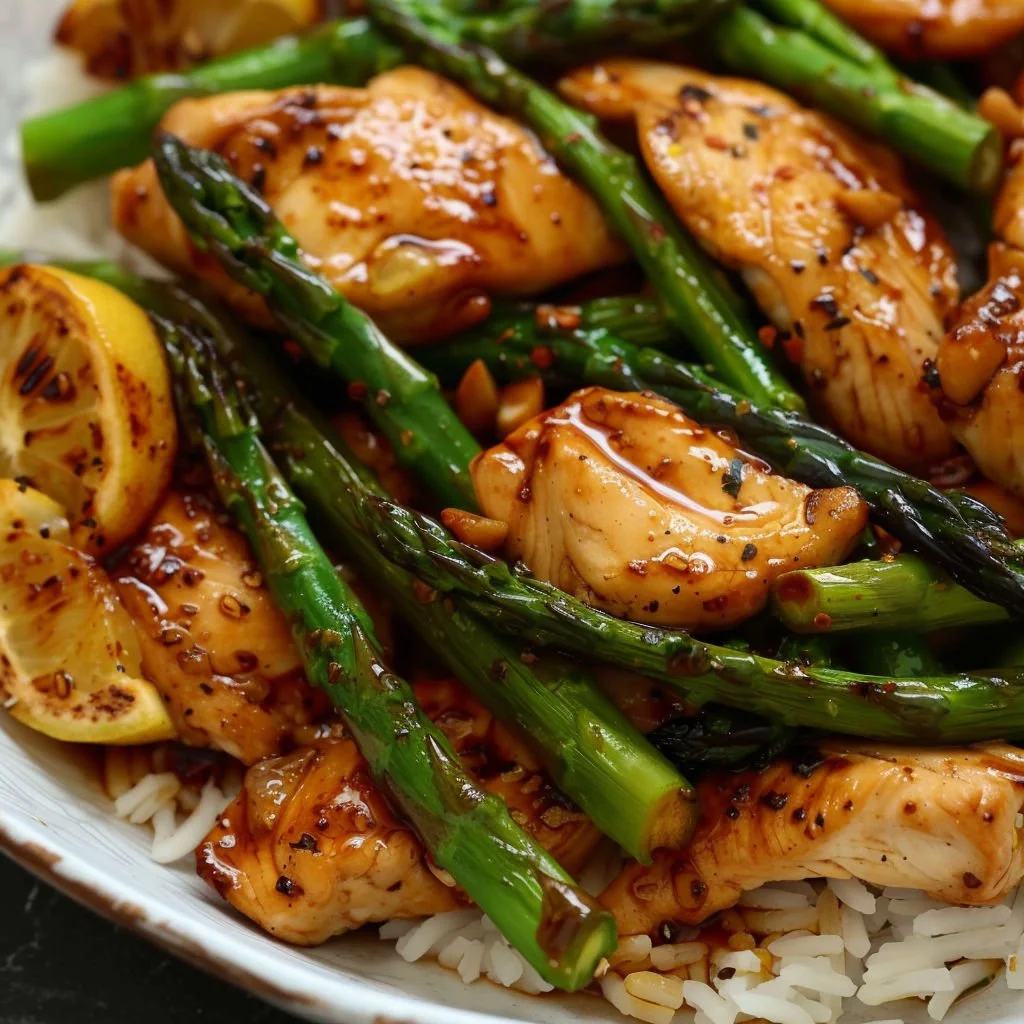Lemon Chicken Asparagus Stir-Fry