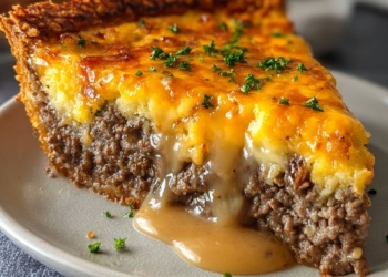 Southern Style Cheeseburger Pie